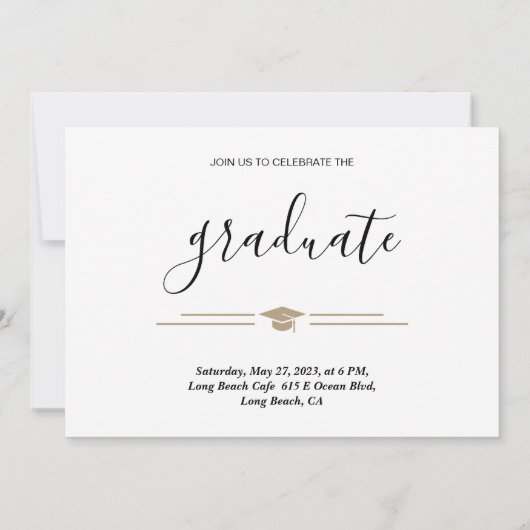 De Mededelingen van de Partij 2023 Afstuderen Foto Aankondiging (Achterkant)