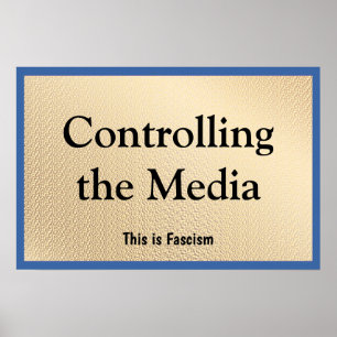 De media controleren poster