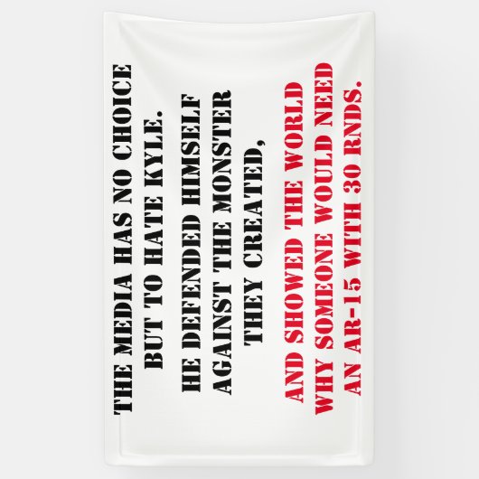 DE MEDIA HEEFT GEEN KEUZE SPANDOEK (Verticaal)