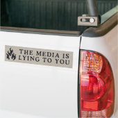 De media vertrouwen op u bumpersticker (Op Truck)