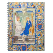 De mediane verlichte handschrift van de aankondigi notitieboek (Voorkant)