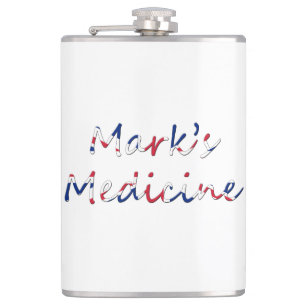 De medicijnen van elke naam zijn overdreven op de  heupfles