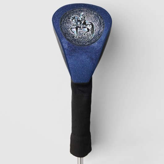 De Medieval Shield Knight  Golfheadcover (Voorkant)