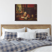 De Meditatie van St. Jerome (olie op het paneel) Canvas Afdruk (Insitu (Slaapkamer))
