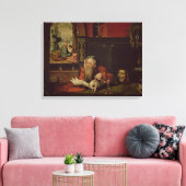 De Meditatie van St. Jerome (olie op het paneel) Canvas Afdruk (Insitu (Woonkamer))