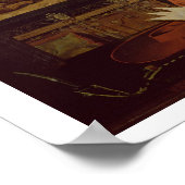 De Meditatie van St. Jerome (olie op het paneel) Poster (Hoek)