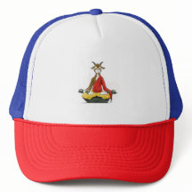 De mediterende geit " Monk Goat " Trucker Hat