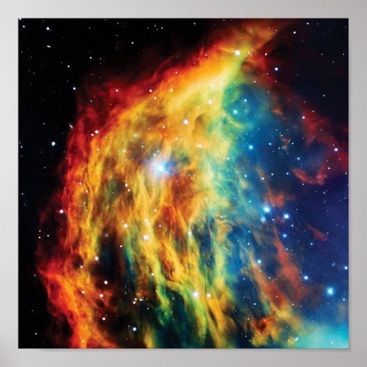 De Medusa Nebula Hubble Buitenspatie Foto Poster (Voorkant)
