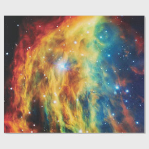 De Medusa-nevel Hubble-foto van de buitenruimte Cadeaupapier