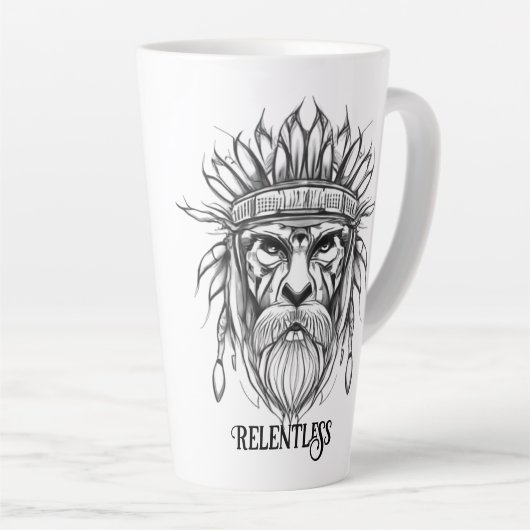 De meedogenloze Viking Warrior Mok (Rechterhoek)