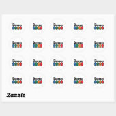 De Meeples Board Gamer Ronde Sticker (Vel)