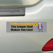 De Meer Je Klaagt Bumpersticker (Op auto)