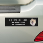 DE MEER MANNEN DIE IK MEER BEKIJK DAN MIJN POMERAN BUMPERSTICKER (Op auto)