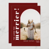 De Meerderheid is Gemoedelijker Zwangerschapsboog  Feestdagenkaart (Voorkant / Achterkant)