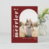 De Meerderheid is Gemoedelijker Zwangerschapsboog  Feestdagenkaart (Staand voorkant)