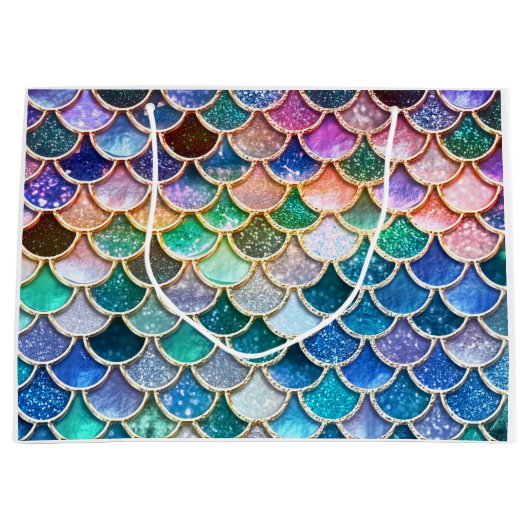 De Meermin van de lente schittert Schalen Groot Cadeauzakje (Voorkant)