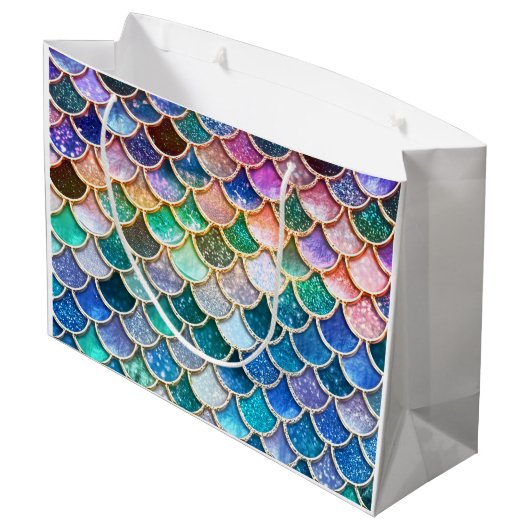 De Meermin van de lente schittert Schalen Groot Cadeauzakje (Achterkant Gekanteld)