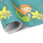 De Meermin van de roodharige Cadeaupapier (Rol Hoek)