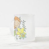 De Meermin van de roodharige Matglas Koffiemok (Voorkant links)