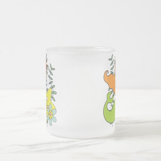 De Meermin van de roodharige Matglas Koffiemok (Center)