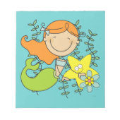 De Meermin van de roodharige Notitieblok (Voorkant)