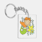 De Meermin van de roodharige Sleutelhanger (Voorkant Links)