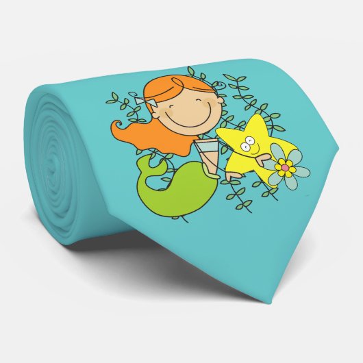 De Meermin van de roodharige Stropdas (Opgerold)