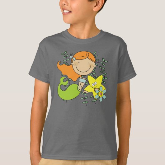 De Meermin van de roodharige T-shirt (Voorkant)