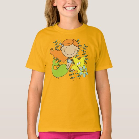 De Meermin van de roodharige T-shirt (Voorkant)