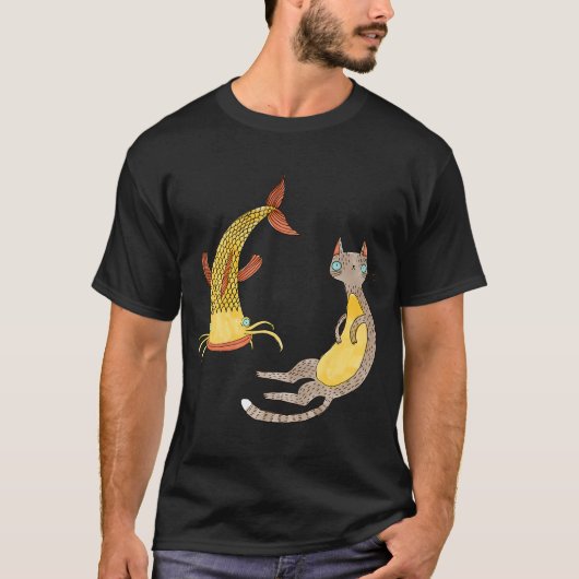 De Meerval en de Kat T-shirt (Voorkant)