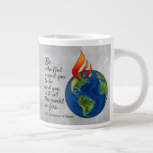 De meest beroemde St. Catherine van Siena Quote Grote Koffiekop (Rechts)