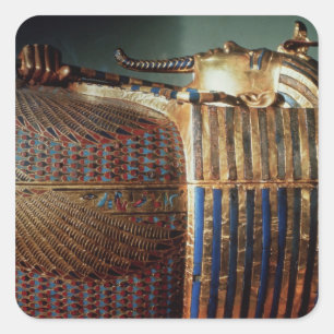 De meest binnenste doodskist van Tutankhamun Vierkante Sticker