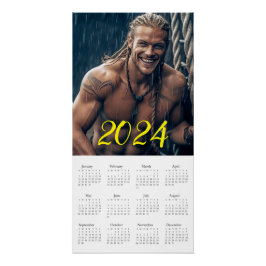 De meest brute macho 2024. Kalender Perfect Poster