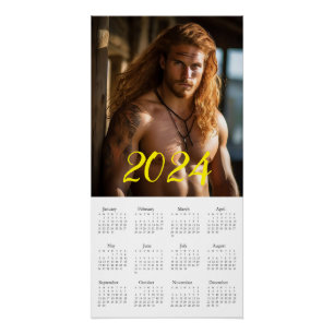 De meest brute macho 2024. Kalender Perfect Poster