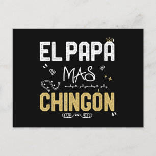 De meest chingon papa Spaanse Papa Cool Mexicaan Briefkaart