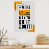 De meest effectieve manier: gewaagde actie poster (Keuken)