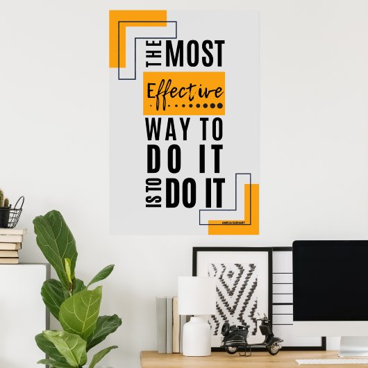 De meest effectieve manier: gewaagde actie poster (Thuiskantoor)