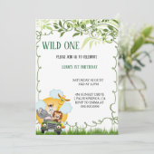 DE MEEST ELEGANTE WILD BIRTHDAY UITNODIGINGEN (Staand voorkant)