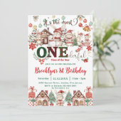 De meest fantastische 1e verjaardag Bunnies Kaart (Staand voorkant)