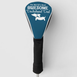 De meest fantastische Dachshund-papa-golfliefhebbe Golfheadcover