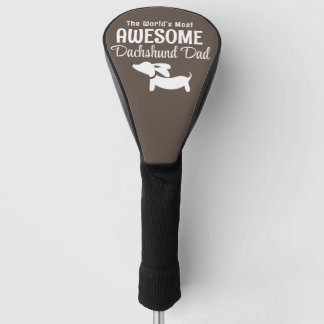 De meest fantastische Dachshund-papa-golfliefhebbe Golfheadcover