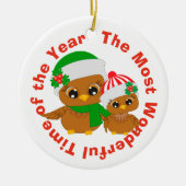 De meest fantastische eigenaar van de Time Holiday Keramisch Ornament (Voorkant)