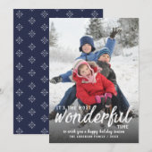 De meest fantastische foto van het Manuscript van Feestdagenkaart (Voorkant / Achterkant)