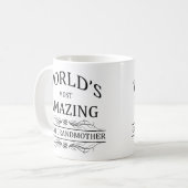 De meest fantastische grootmoeder ter wereld koffiemok (Voorkant links)