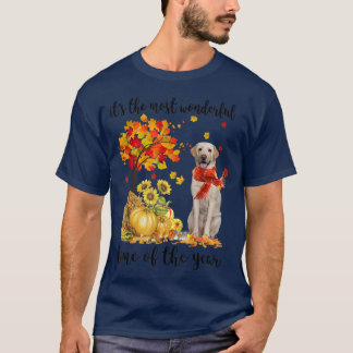 De meest fantastische herfst van Labrador Pumpki T-shirt