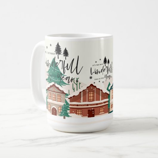 De meest fantastische kerst in het landschap van d koffiemok (Voorkant links)