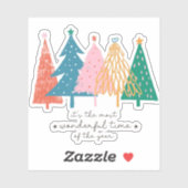 De meest fantastische kerstboomvakantie met vinyl sticker (Vel)