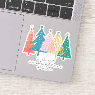 De meest fantastische kerstboomvakantie met vinyl sticker