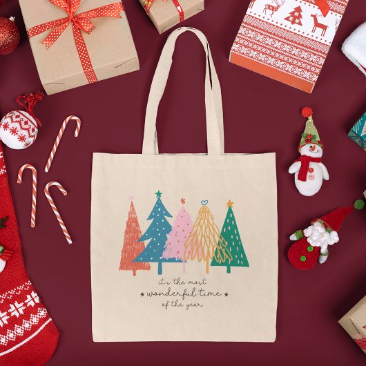 De meest fantastische kerstboomvakantie tote bag