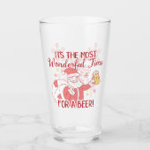 De meest fantastische kersttijd voor een bierkerst glas (Voorkant)